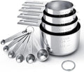 TILUCK Stainless Steel Measuring Cups & Spoons Set, Cups and Spoons