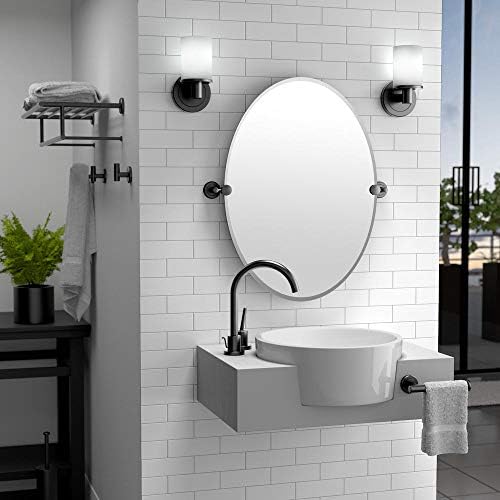 Gatco 4240AMX Latitude II 30-Inch Towel Bar, Wall Mounted Bathroom Towel Holder, Matte Black