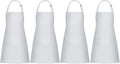 Jubatus 4 Pack Bib Aprons with 2 Pockets Cooking Chef Kitchen Apron by Jubatus