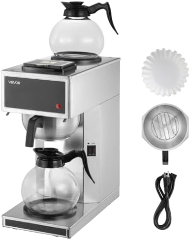 VEVOR Commercial Drip Coffee Maker 12 Cups Coffee Machine Drip Style