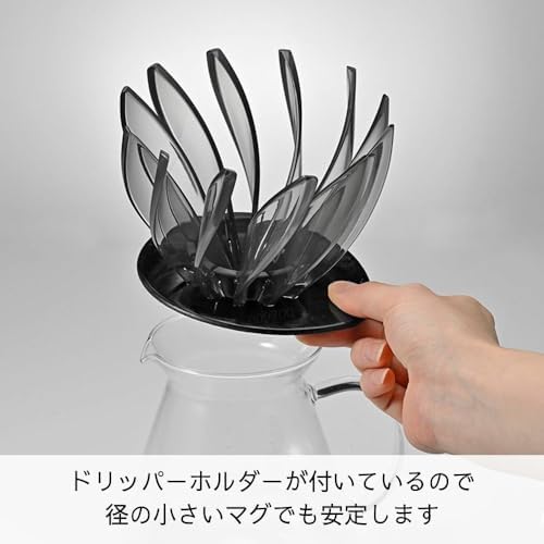 Hario V60 SUIREN Coffee Dripper 02, Clear Black