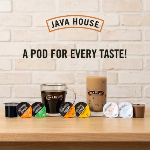 JAVA HOUSE Cold Brew Coffee, Colombian Medium Roast Coffee Concentrate Liquid Pods - 1.35 Fluid Ounces (6 Count) Enjoy Hot Or Iced