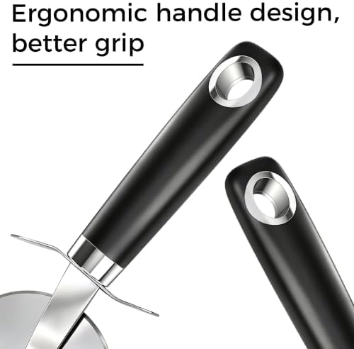 Kitchen 18/0 Stainless Steel Gadgets Utensil Set, Good Grip Utensils, Can Opener, Cheese Grater, Peeler, Pizza Cutter, Garlic Press, 5 Pcs