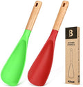 Badiano Silicone Cooking Spoon for Nonstick Cookwares, Multi-function,11.4"