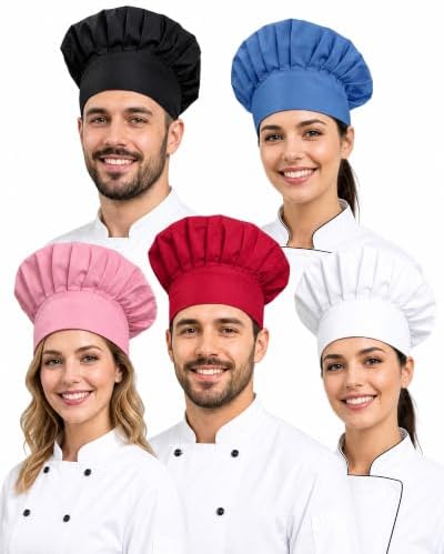 Xeoxarel Chef Hat for Men/Women, Baker Kitchen Cooking Cap