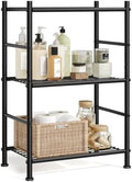 SONGMICS 3-Tier Storage Shelf, Steel Shelving Unit, 11.8 x 15.7 x 30.5 Inch