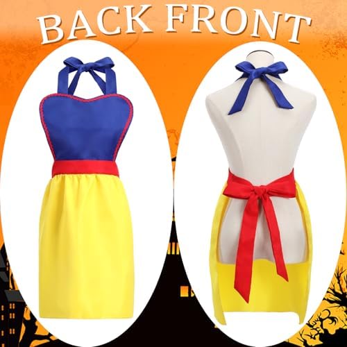 Halloween Snow Princess Apron Costume for Women
