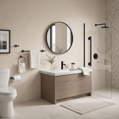 Gatco 4241MX Latitude II, 18" Towel Bar, Matte Black