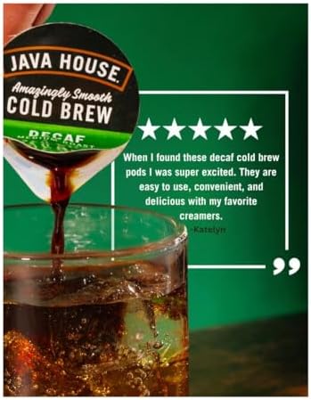Java House Cold Brew Coffee Concentrate, Decaf, 1.35 Fl Oz