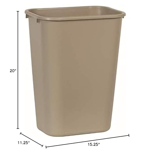 Rubbermaid Commercial Products Deskside Wastebasket/Trash Can, - Image 3