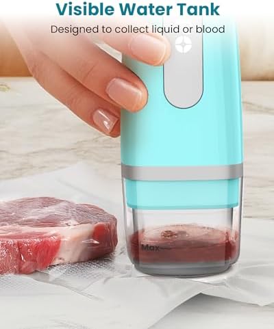 FEPPO Vacuum Sealer for Food with Visible Water Tank, 30 Reusable Bags
