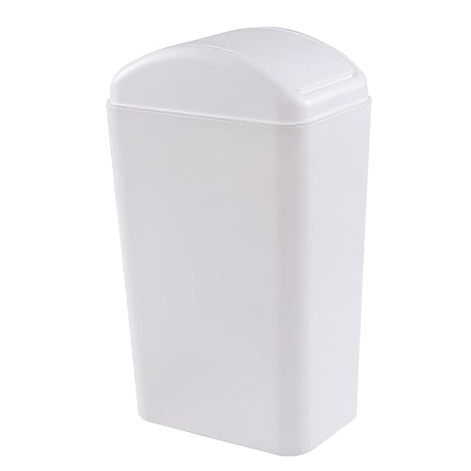Plastic Waste Bin with Swing Lid, 14 Liter Garbage Can, 1 Pack - Image 7