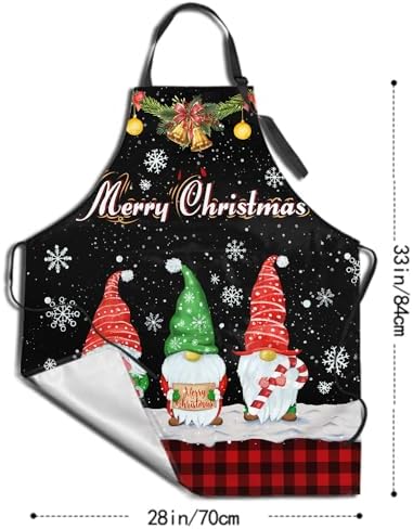Giwawa Apron Unisex Resistant 33 x 28 inches with 2 Pockets Cooking Kitchen Aprons Suitable for BBQ Grill Drawing Haircut