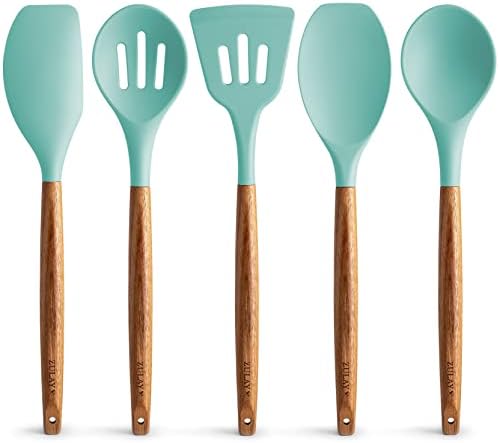Zulay Kitchen 5 Piece Silicone Utensil Set