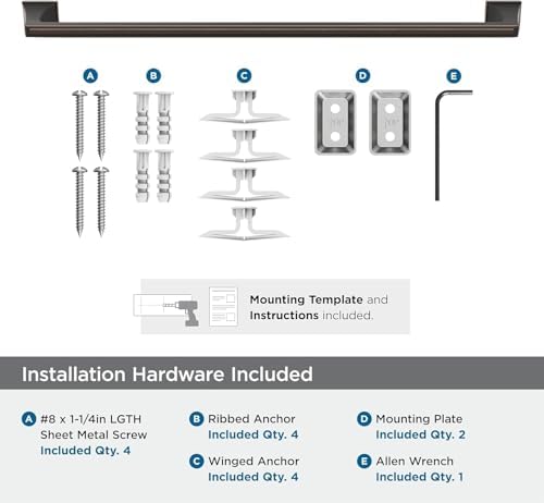 Amerock Mulholland 24" Oil-Rubbed Bronze Towel Bar