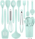 Green Kitchen Utensils Set-12 Pieces Silicone Cooking Utensils Set