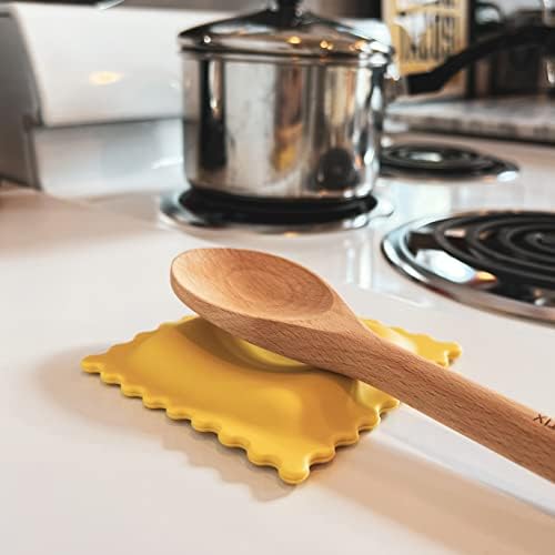 Genuine Fred SAUCED UP Ravioli Spoon Rest - Easy to Clean - Fun Kitchen Gadgets and Accessories - Stocking Stuffers & White Elephant Gifts - Great Gift for Home Cooks and Pasta Lovers
