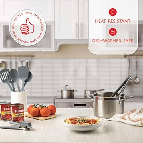 Kitchen Utensils Set 35 PCS Cooking Utensils Set, Nonstick and Heat Resistant Nylon Stainless Steel Silicone Spatula Set - Kitchen Gadgets Home Essentials Kitchen Accessories, Apartment Must Haves