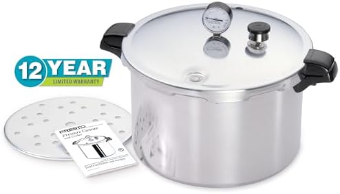 Presto 01755 16-Quart Aluminum Pressure Canner and Cooker