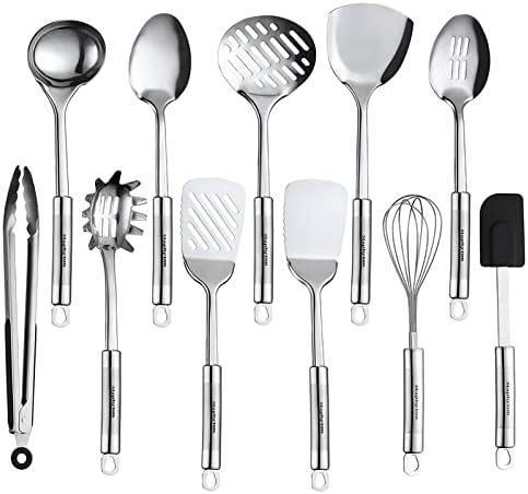 Cooking Utensils Set, 11PCS Stainless Steel Kitchen Tool Set