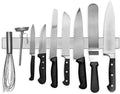 Modern Innovations Magnetic Knife Holder for Wall and Fridge - 18" Knife Magnetic Strip, Magnet Kitchen Knife Holder and Rack, Stainless Steel Magnetic Knife Bar for Kitchen Utensils