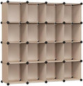 SONGMICS 16 Cube Storage Organizer，Plastic stackable cube shelf