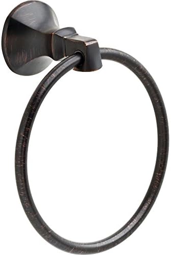 Delta Ashlyn (1-Pack) Hand Towel Holder Venetian Bronze Towel Racks for Bathroom Wall Round Towel Ring Holder for Bath Towel Hanger for Kitchen, Bathroom Accessories 76446-RB