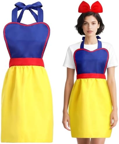 Halloween Snow Princess Apron Costume for Women