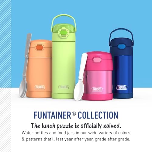 THERMOS FUNTAINER Water Bottle with Straw, 12oz, Mickey Mouse