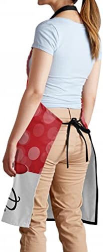 Giwawa Apron Unisex Resistant 33 x 28 inches with 2 Pockets Cooking Kitchen Aprons Suitable for BBQ Grill Drawing Haircut
