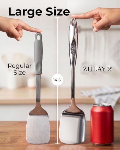 Zulay Kitchen Stainless Steel Spatula Turner