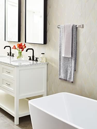 Amerock BH36033G10 | Brushed Nickel Towel Bar | 18 inch (457 mm) Center-to-Center Towel Rack | Revitalize | Bathroom Towel Holder | Bathroom Hardware | Bath Accessories