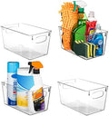 ClearSpace Clear Plastic Storage Bins – Perfect Kitchen Organization and Storage or Pantry Storage – Fridge Organizer, Pantry Organization and Clear Storage Bins, Cabinet Organizers