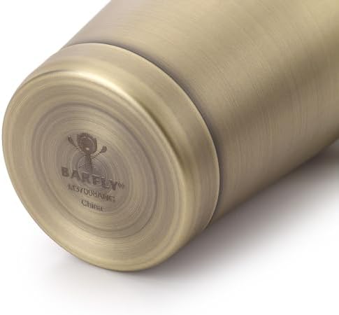 Barfly Cocktail Shaker Tin, Large 28 oz (828 ml), Antique Gold