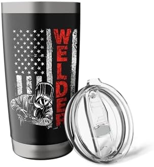 Welder - USA American Welding Worker Metalworking Lover Stainless Steel Insulated Tumbler
