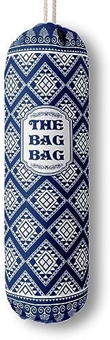 The Bag Grocery Holder, Rustic Organizer for Shopping Bags, Wall Mount Plastic Storage Container Dispenser, Kitchen Gifts for Women Family Friends Grandma Mom (B-5)