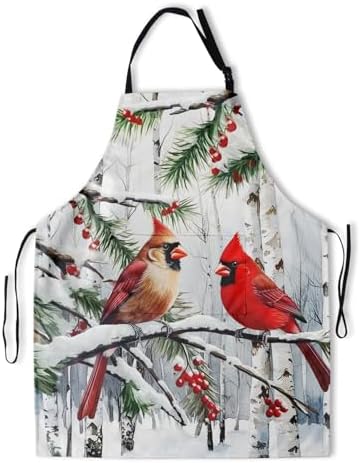 Giwawa Apron Unisex Resistant 33 x 28 inches with 2 Pockets Cooking Kitchen Aprons Suitable for BBQ Grill Drawing Haircut