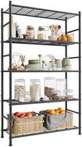 SONGMICS 5-Tier Storage Shelves, Adjustable Metal Wire Shelving Unit