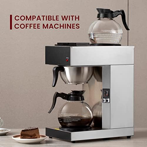 SYBO Coffee Pot Decanter, 12-Cup Glass Coffee Decanter Black