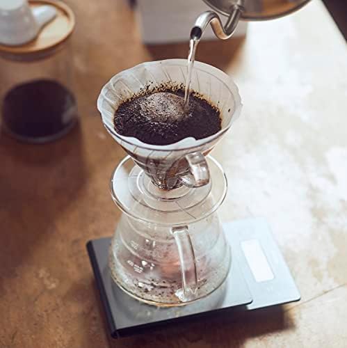Hario V60 Plastic Coffee Dripper, Size 03, Clear (Pack of 2)