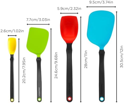 Dreamfarm Set of Essentials Silicone & Nylon Kitchen Utensils 4pc Set