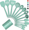 Coukre Silicone Kitchen Cooking Utensils Set, Heat Resistant, 14-Piece