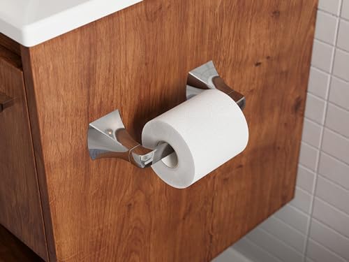Pfister Bruxie 3-Piece Bathroom Hardware Set with Towel Bar, Towel Ring, and Toilet Paper Holder, Wall-Mounted, Polished Chrome Finish, BTBBIE3C