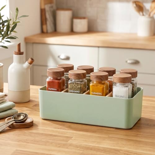 2 Pack Seasoning Packet Organizer Spice Storage Organizer, Green