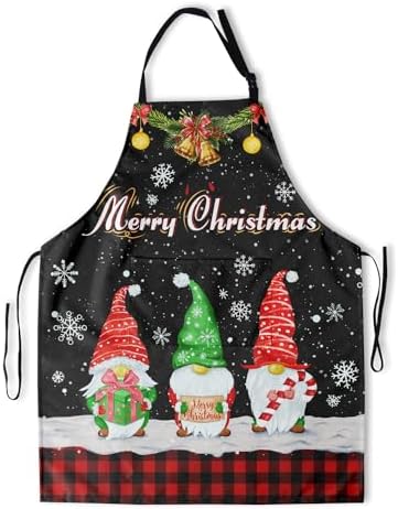 Giwawa Apron Unisex Resistant 33 x 28 inches with 2 Pockets Cooking Kitchen Aprons Suitable for BBQ Grill Drawing Haircut