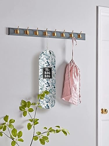 The Bag Grocery Bag Holder, Leafage Grocery Bags Holder Organizer, Wall Mount Plastic Bags Storage Container Dispensers, Kitchen Gifts For Women Family Friends Grandma Mom(E-6)