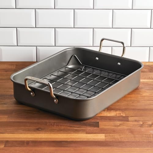 Rachael Ray Nonstick Roasting Pan with Rack