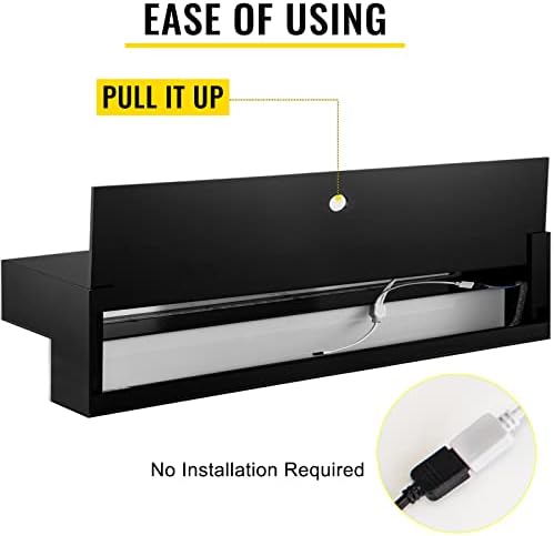 VEVOR LED Lighted Liquor Bottle Display Shelf, 2 Step 40 inch LED Home Bar Shelves, Acrylic Lighted Illuminated Display Rack with RF Remote & App Control 7 Static Colors 1-4 H Timing for 20 Bottles