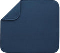 S&T INC. Dish Drying Mat, 16" x 18", Large, Navy