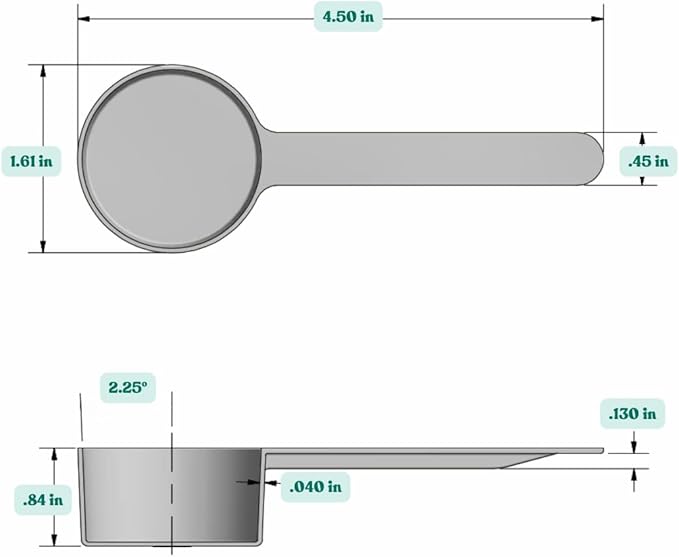 1.5 Tablespoon Long Handle Plastic Measuring Spoon - Image 2